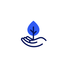 TIAA Graphic Hand Holding Leaf